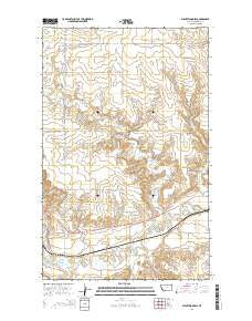 Plentywood SW Montana Current topographic map, 1:24000 scale, 7.5 X 7.5 Minute, Year 2014