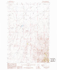 Plunket Lake Montana Historical topographic map, 1:24000 scale, 7.5 X 7.5 Minute, Year 1986