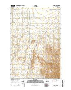 Plunket Lake Montana Current topographic map, 1:24000 scale, 7.5 X 7.5 Minute, Year 2014
