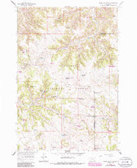 Poker Jim Butte Montana Historical topographic map, 1:24000 scale, 7.5 X 7.5 Minute, Year 1966