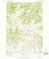 Poker Jim Butte Montana Historical topographic map, 1:24000 scale, 7.5 X 7.5 Minute, Year 1966