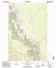 Polebridge Montana Historical topographic map, 1:24000 scale, 7.5 X 7.5 Minute, Year 1994