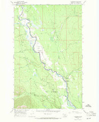 Polebridge Montana Historical topographic map, 1:24000 scale, 7.5 X 7.5 Minute, Year 1966