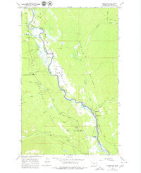 Polebridge Montana Historical topographic map, 1:24000 scale, 7.5 X 7.5 Minute, Year 1966