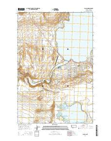Polson Montana Current topographic map, 1:24000 scale, 7.5 X 7.5 Minute, Year 2014