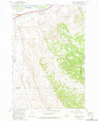 Pompeys Pillar Montana Historical topographic map, 1:24000 scale, 7.5 X 7.5 Minute, Year 1967