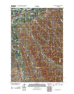 Pompeys Pillar Montana Historical topographic map, 1:24000 scale, 7.5 X 7.5 Minute, Year 2011