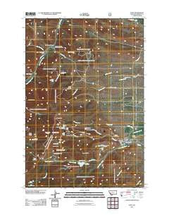 Pony Montana Historical topographic map, 1:24000 scale, 7.5 X 7.5 Minute, Year 2011