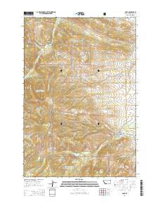 Pony Montana Current topographic map, 1:24000 scale, 7.5 X 7.5 Minute, Year 2014