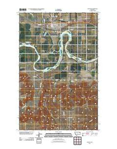 Poplar Montana Historical topographic map, 1:24000 scale, 7.5 X 7.5 Minute, Year 2011