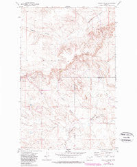 Poplar Coulee Montana Historical topographic map, 1:24000 scale, 7.5 X 7.5 Minute, Year 1973
