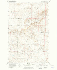 Poplar Coulee Montana Historical topographic map, 1:24000 scale, 7.5 X 7.5 Minute, Year 1973