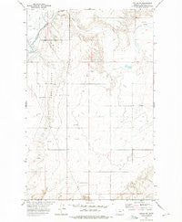 Poplar NE Montana Historical topographic map, 1:24000 scale, 7.5 X 7.5 Minute, Year 1972