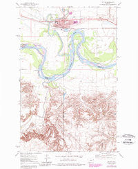 Poplar Montana Historical topographic map, 1:24000 scale, 7.5 X 7.5 Minute, Year 1972