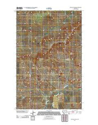 Poplar Coulee Montana Historical topographic map, 1:24000 scale, 7.5 X 7.5 Minute, Year 2011