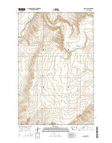Poplar NE Montana Current topographic map, 1:24000 scale, 7.5 X 7.5 Minute, Year 2014
