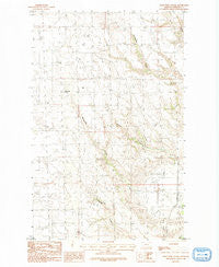 Porcupine Coulee Montana Historical topographic map, 1:24000 scale, 7.5 X 7.5 Minute, Year 1984