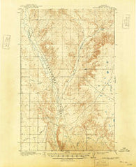 Porcupine Valley Montana Historical topographic map, 1:62500 scale, 15 X 15 Minute, Year 1918