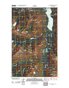 Porcupine Ridge Montana Historical topographic map, 1:24000 scale, 7.5 X 7.5 Minute, Year 2011