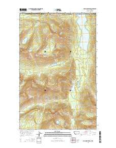 Porcupine Ridge Montana Current topographic map, 1:24000 scale, 7.5 X 7.5 Minute, Year 2014