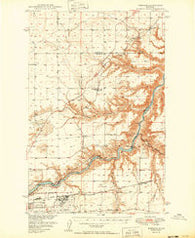 Portage Montana Historical topographic map, 1:62500 scale, 15 X 15 Minute, Year 1949