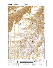 Possum Run Creek Montana Current topographic map, 1:24000 scale, 7.5 X 7.5 Minute, Year 2014