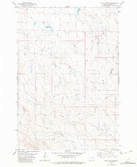 Potato Buttes Montana Historical topographic map, 1:24000 scale, 7.5 X 7.5 Minute, Year 1982