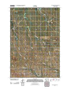 Potato Buttes Montana Historical topographic map, 1:24000 scale, 7.5 X 7.5 Minute, Year 2011