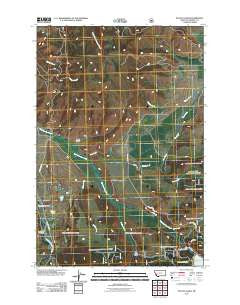 Potato Lakes Montana Historical topographic map, 1:24000 scale, 7.5 X 7.5 Minute, Year 2011