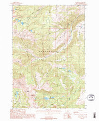 Potosi Peak Montana Historical topographic map, 1:24000 scale, 7.5 X 7.5 Minute, Year 1988