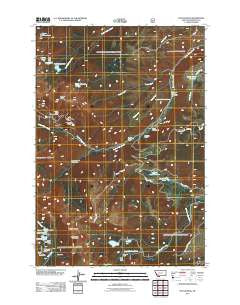 Potosi Peak Montana Historical topographic map, 1:24000 scale, 7.5 X 7.5 Minute, Year 2011