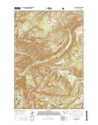 Potosi Peak Montana Current topographic map, 1:24000 scale, 7.5 X 7.5 Minute, Year 2014