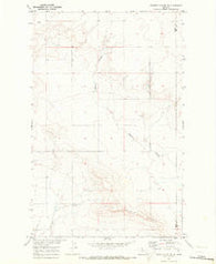 Poverty Coulee NE Montana Historical topographic map, 1:24000 scale, 7.5 X 7.5 Minute, Year 1970
