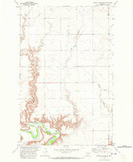 Poverty Coulee SE Montana Historical topographic map, 1:24000 scale, 7.5 X 7.5 Minute, Year 1970