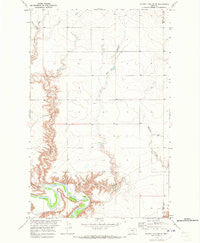 Poverty Coulee SE Montana Historical topographic map, 1:24000 scale, 7.5 X 7.5 Minute, Year 1970