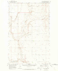 Poverty Coulee Montana Historical topographic map, 1:24000 scale, 7.5 X 7.5 Minute, Year 1970