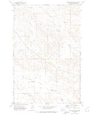 Poverty Flat East Montana Historical topographic map, 1:24000 scale, 7.5 X 7.5 Minute, Year 1972