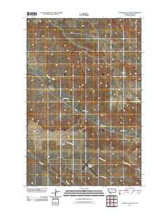 Poverty Flat East Montana Historical topographic map, 1:24000 scale, 7.5 X 7.5 Minute, Year 2011