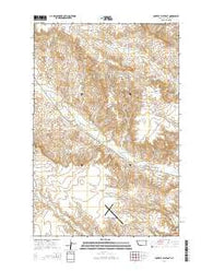 Poverty Flat East Montana Current topographic map, 1:24000 scale, 7.5 X 7.5 Minute, Year 2014