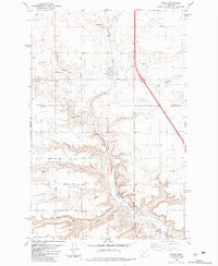 Power Montana Historical topographic map, 1:24000 scale, 7.5 X 7.5 Minute, Year 1983