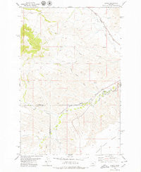 Pownal Montana Historical topographic map, 1:24000 scale, 7.5 X 7.5 Minute, Year 1979