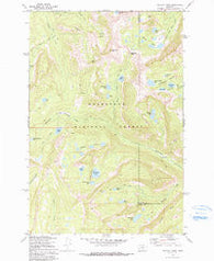 Pozega Lakes Montana Historical topographic map, 1:24000 scale, 7.5 X 7.5 Minute, Year 1971