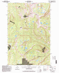 Pozega Lakes Montana Historical topographic map, 1:24000 scale, 7.5 X 7.5 Minute, Year 1996