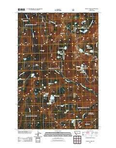 Pozega Lakes Montana Historical topographic map, 1:24000 scale, 7.5 X 7.5 Minute, Year 2011