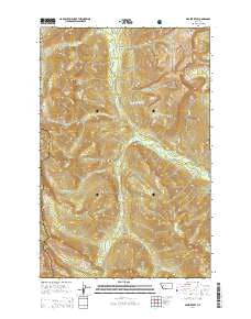 Prairie Reef Montana Current topographic map, 1:24000 scale, 7.5 X 7.5 Minute, Year 2014
