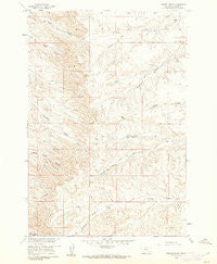 Prante Ranch Montana Historical topographic map, 1:24000 scale, 7.5 X 7.5 Minute, Year 1960