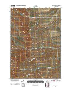 Prante Ranch Montana Historical topographic map, 1:24000 scale, 7.5 X 7.5 Minute, Year 2011