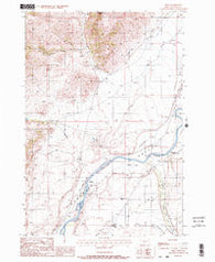 Pray Montana Historical topographic map, 1:24000 scale, 7.5 X 7.5 Minute, Year 1988