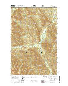 Pretty Prairie Montana Current topographic map, 1:24000 scale, 7.5 X 7.5 Minute, Year 2014