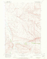 Price Creek NE Montana Historical topographic map, 1:24000 scale, 7.5 X 7.5 Minute, Year 1968